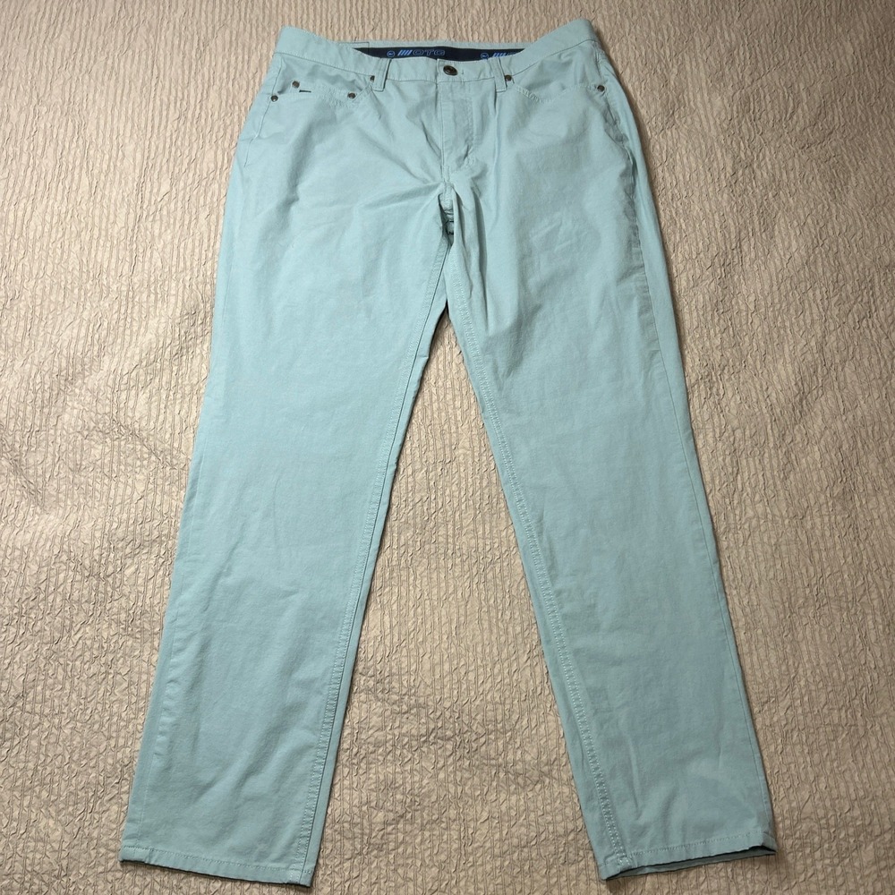 Vineyard Vines On-The-Go 5-Pocket Pants Mens 34x30 Light Blue Stretch OTG Chino